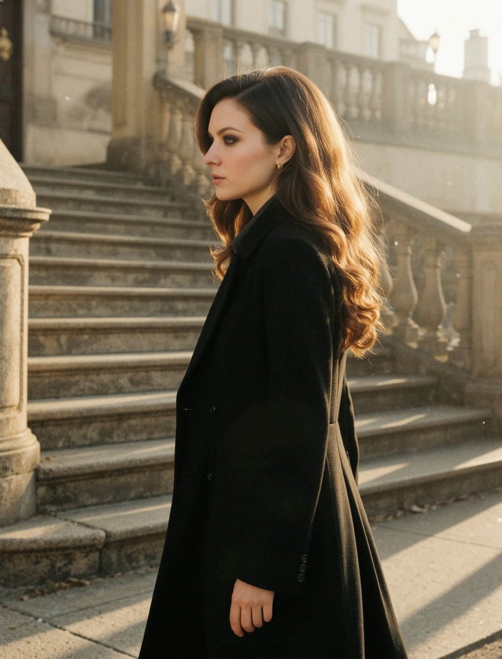 Midnight Reverie, frame 6: Grand Stairs. Step by step
